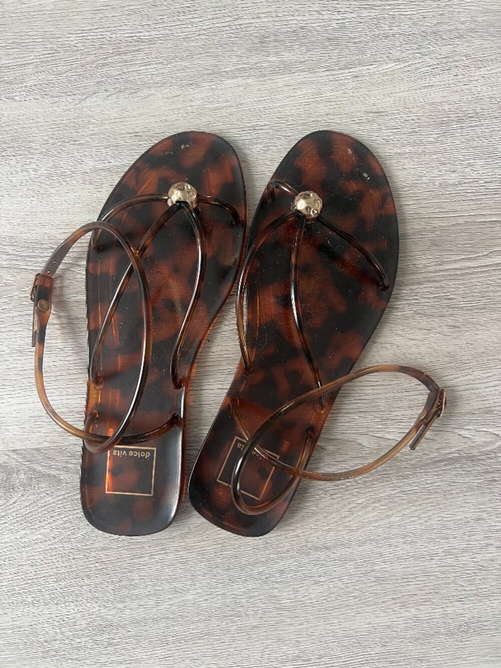 DV by Dolce Vita Jespar Tortoise Jelly Sandals- never worn